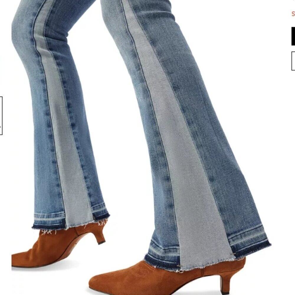 DL1961 Bridget Boot High Rise Instasculpt Jeans Aquarius - Picture 5 of 6